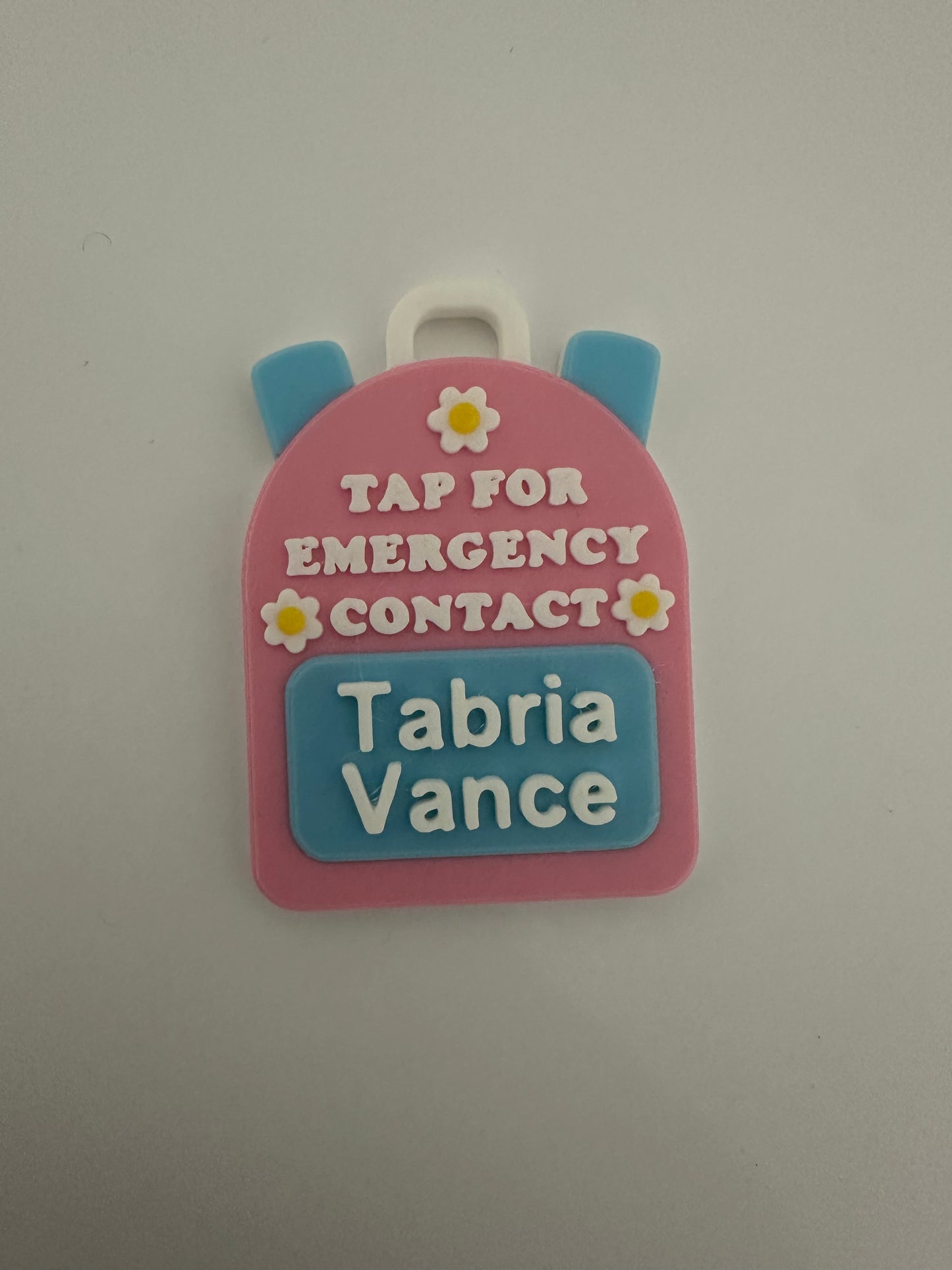 Emergency Contact Keychain